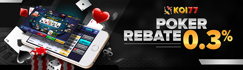 Poker Rebate 0.3% tanpa Batas